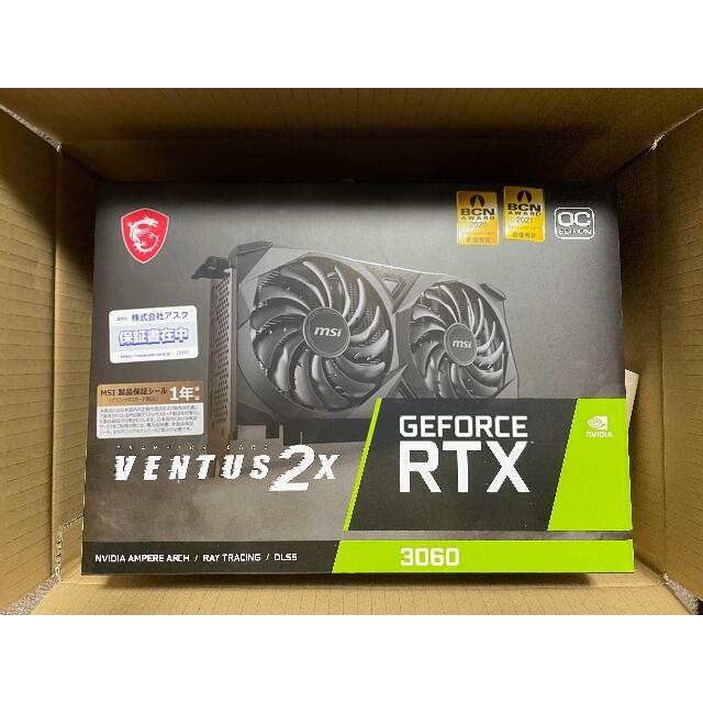 【新品・未使用】MSI GeForce RTX 3060 VENTUS 2X 1