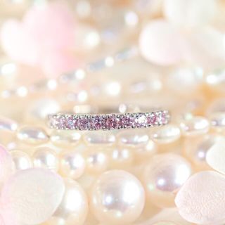 天然ピンクダイヤモンド計0.277ct エタニティリング(リング(指輪))