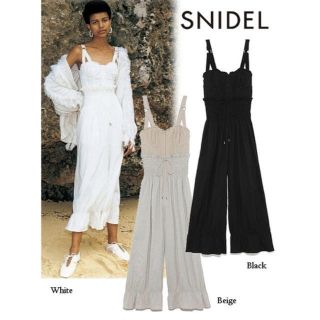 スナイデル(SNIDEL)のsnidel コットン×リネンオールインワン (オールインワン)