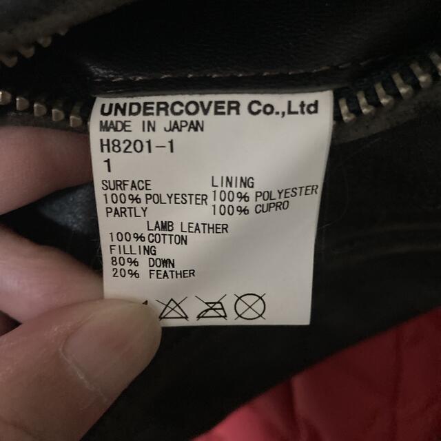 UNDERCOVER(アンダーカバー)のundercover 袖レザーダウンジャケット　サイズ最小1  メンズのジャケット/アウター(ダウンジャケット)の商品写真