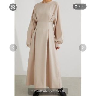 マウジー(moussy)のウエストタックフレアワンピース(ロングワンピース/マキシワンピース)