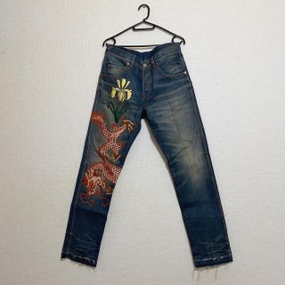 グッチ(Gucci)のGucci Embroidered Dragon Jeans (デニム/ジーンズ)