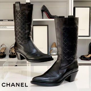 シャネル ウエスタンブーツ ブーツ(レディース)の通販 16点 | CHANELの