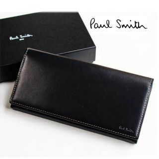 ポールスミス(Paul Smith)の《ポールスミス》箱付新品 オールドレザー かぶせ式長財布  プレゼントにも(長財布)