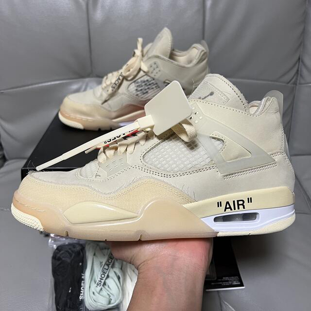 OFF-WHITE(オフホワイト)のOFFWHITE NIKE AIRJORDAN4 SP SAIL 26cm メンズの靴/シューズ(スニーカー)の商品写真