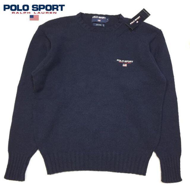 POLO RALPH LAUREN(ポロラルフローレン)の当時物 デッドストック 正規 Ｌ ポロスポーツ コットンセーター ラルフローレン メンズのトップス(ニット/セーター)の商品写真