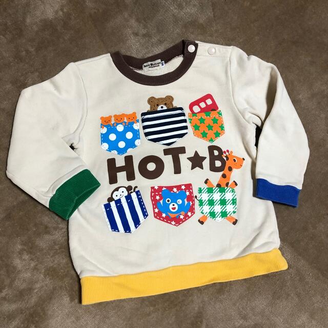 mikihouse(ミキハウス)のミキハウス トレーナー ９０サイズ キッズ/ベビー/マタニティのキッズ服男の子用(90cm~)(Tシャツ/カットソー)の商品写真