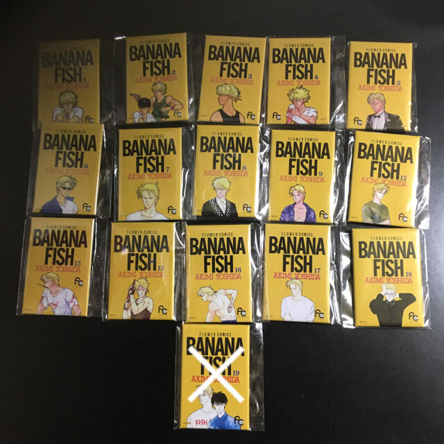 BANANA FISH DMMスクラッチ 第2弾 スクエア缶バッジ 全19種