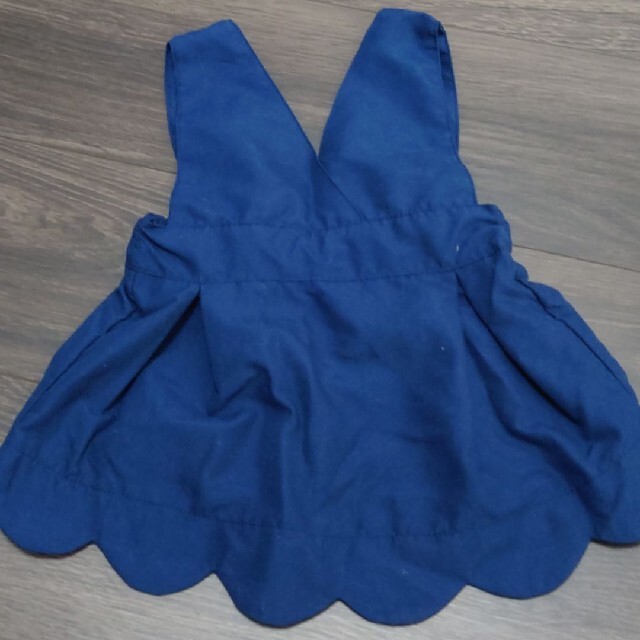 西松屋(ニシマツヤ)のブルー ワンピース 80サイズ キッズ/ベビー/マタニティのベビー服(~85cm)(ワンピース)の商品写真