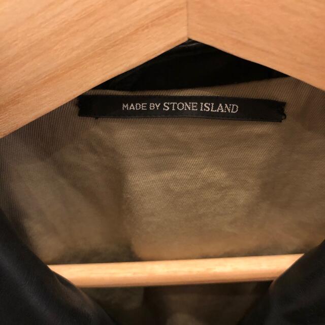 STONE ISLAND(ストーンアイランド)のSTONE ISLAND◆レザージャケット・ブルゾン/M/牛革 メンズのジャケット/アウター(レザージャケット)の商品写真