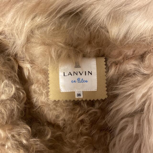 じるタイプ LANVIN en Bleu - ランバンオンブルー ムートンコートの