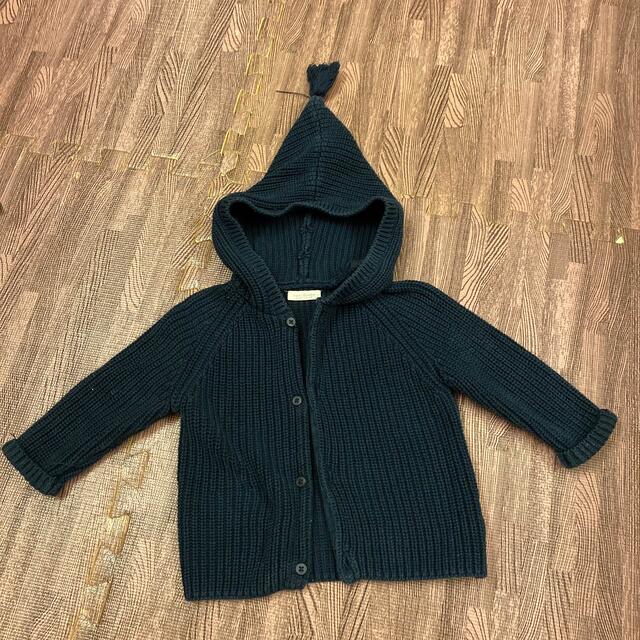 NEXT(ネクスト)の★ コットンニットパーカー　70〜80 next baby 500円 キッズ/ベビー/マタニティのベビー服(~85cm)(ニット/セーター)の商品写真