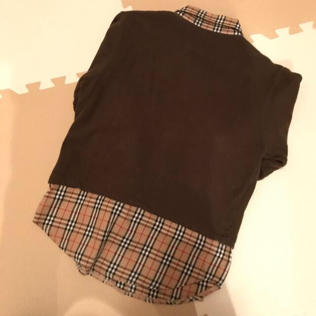 BURBERRY(バーバリー)のいくちゃんさん専用【古着】バーバリー　カーキ　トレーナー キッズ/ベビー/マタニティのキッズ服女の子用(90cm~)(その他)の商品写真