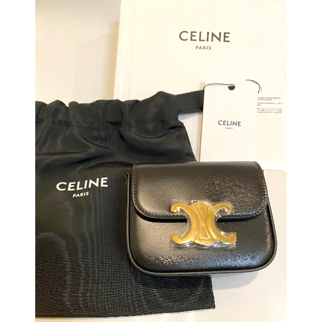 celine(セリーヌ)の【CELINE】ミニ トリオンフ カーフスキン ミニバック セリーヌ レディースのバッグ(ショルダーバッグ)の商品写真