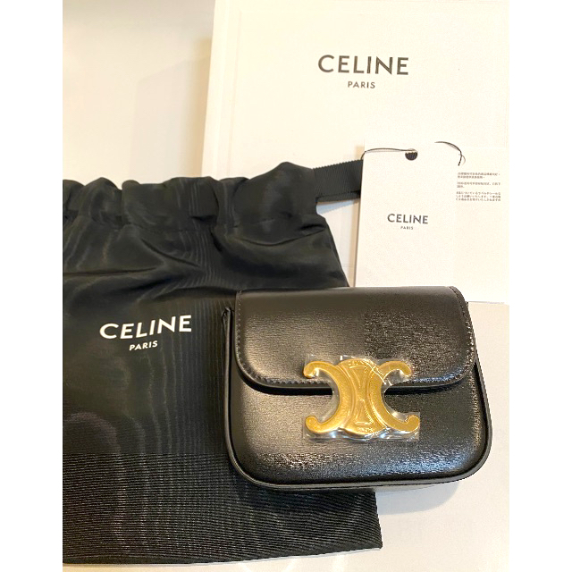 ????セリーヌ　トリオンフ????CELINE トリオンフ/シャイニーカーフスキン新品