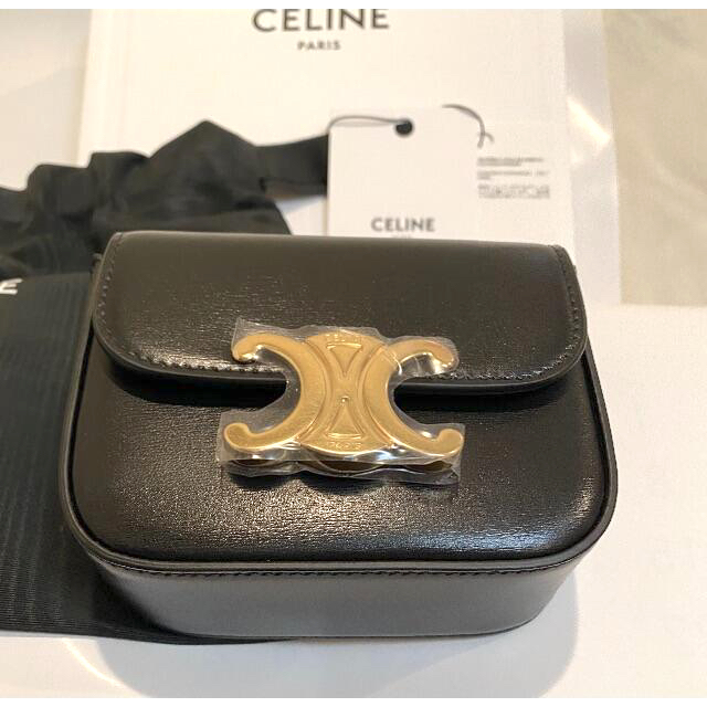 celine(セリーヌ)の【CELINE】ミニ トリオンフ カーフスキン ミニバック セリーヌ レディースのバッグ(ショルダーバッグ)の商品写真