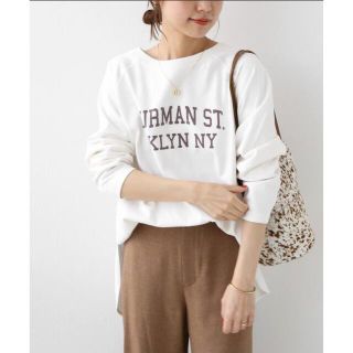 ジャーナルスタンダード(JOURNAL STANDARD)の新品未使用 コットンロゴプリントロングスリーブTEE◆(Tシャツ/カットソー(七分/長袖))