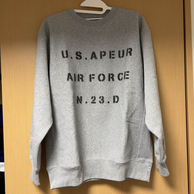 トップスsapeur サプール スウェット airforce U.S.APEUR グレー