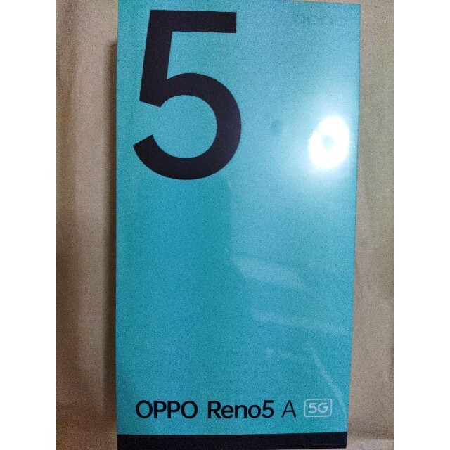 OPPO Reno5a　ワイモバイル　15時間内発送　アイスブルー　SIMフリースマホ/家電/カメラ