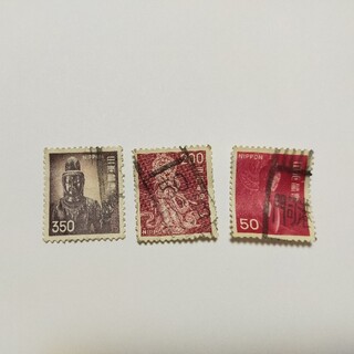 【日本郵便】使用済み切手 仏像シリーズ 3枚セット【コレクション】(使用済み切手/官製はがき)