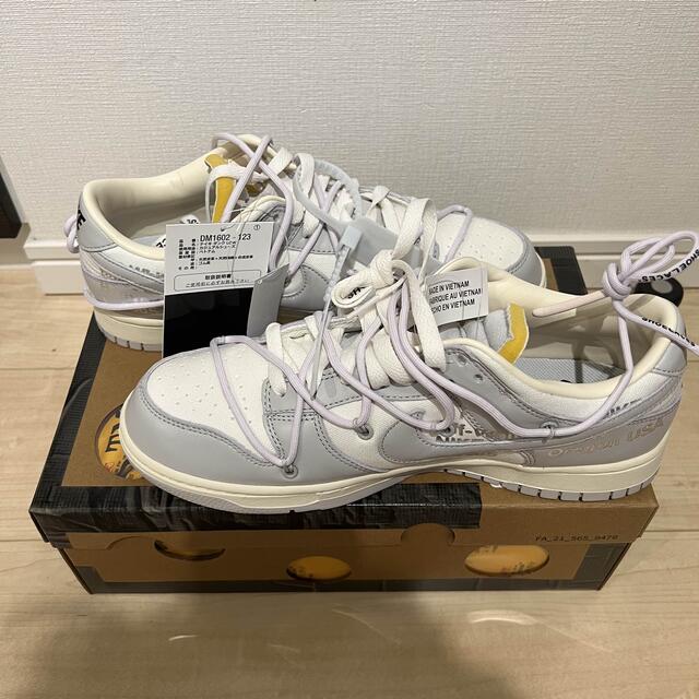 NIKE DUNK LOW OFF-WHITE LOT 49 28.5cm