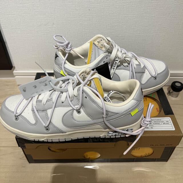 NIKE DUNK LOW OFF-WHITE LOT 49 28.5cm