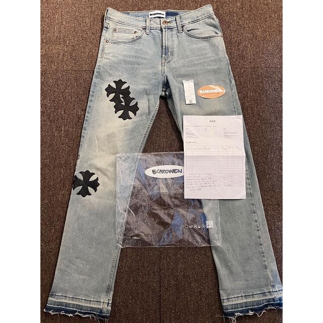 Byrowen SILHOUETTE JEANS CROSSクロスパッチデニムのサムネイル