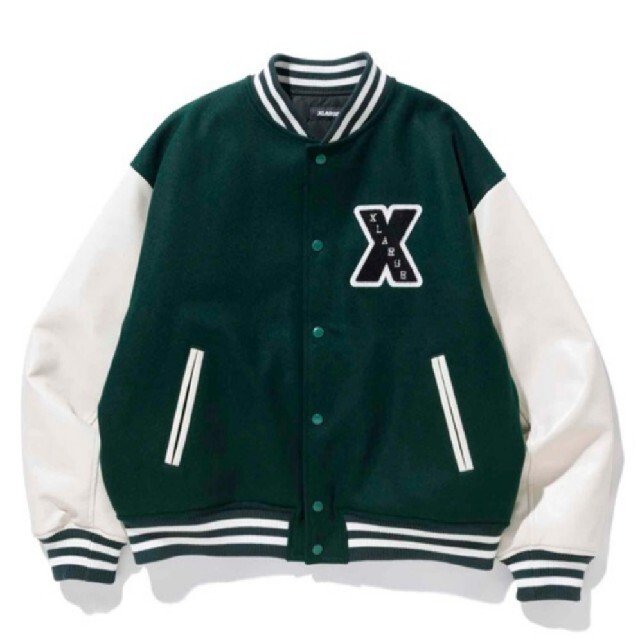 XLARGE(エクストララージ)の[即完売品]XLARGEスタジャン OG VARSITY JACKET Lサイズ メンズのジャケット/アウター(スタジャン)の商品写真