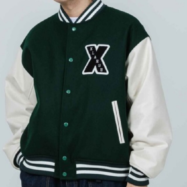 XLARGE(エクストララージ)の[即完売品]XLARGEスタジャン OG VARSITY JACKET Lサイズ メンズのジャケット/アウター(スタジャン)の商品写真