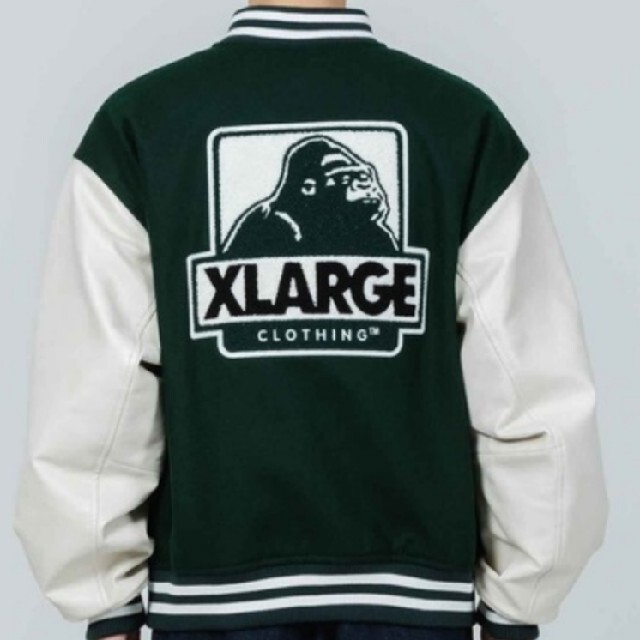 XLARGE(エクストララージ)の[即完売品]XLARGEスタジャン OG VARSITY JACKET Lサイズ メンズのジャケット/アウター(スタジャン)の商品写真