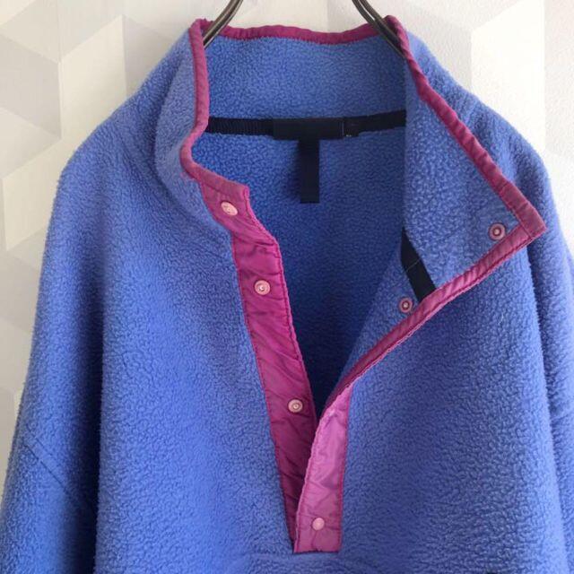 ブルー系,XL(LL)グランドセール 【パタゴニア】XL シンチラ スナップT 選ぶなら ☆90s古着☆patagonia シンチラ スナップT 水色 ムラサキ 美品 ブルゾン