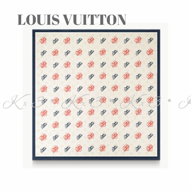LOUIS VUITTON - LOUIS VUITTON バンダナ/スカーフ《ロゴ LOUIS VUITTON - LOUIS VUITTON バンダナ/スカーフ《ロゴ