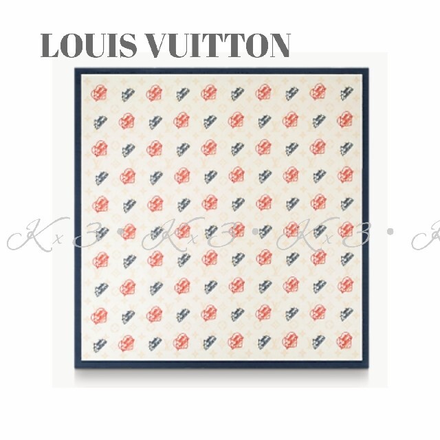 LOUIS VUITTON(ルイヴィトン)のLOUIS VUITTON バンダナ/スカーフ《手書風》ヴァージル×NIGO メンズのファッション小物(バンダナ/スカーフ)の商品写真