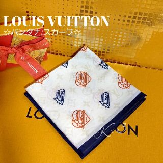 ルイヴィトン(LOUIS VUITTON)のLOUIS VUITTON バンダナ/スカーフ《手書風》ヴァージル×NIGO(バンダナ/スカーフ)