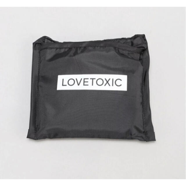 ラブトキ　エコバッグ　ブラック　lovetoxic レディースのバッグ(エコバッグ)の商品写真