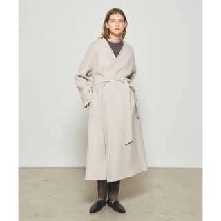 ユナイテッドアローズ(UNITED ARROWS)の【ノーク】ウールリバーノーカラーコート(ロングコート)