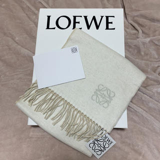 ロエベ(LOEWE)のloewe バイカラー スカーフ マフラー Ivory/Sand(マフラー/ショール)