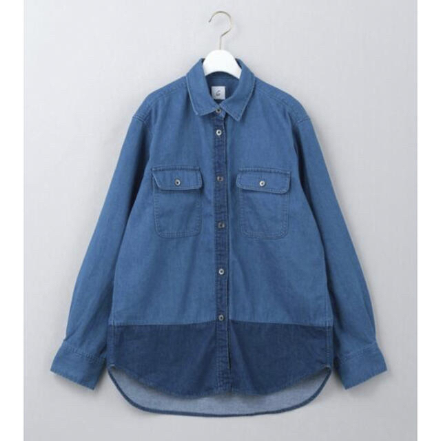 6(ROKU) DENIM BLOCK SHIRT デニムシャツ