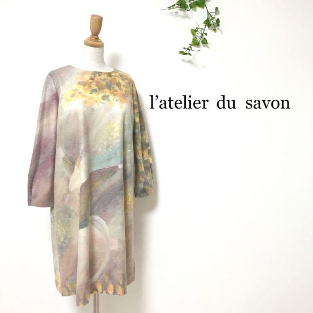 l'atelier du savon(アトリエドゥサボン)の☆アトリエドゥサボン ネズミの王様 プリント Aライン 起毛 ワンピース. レディースのワンピース(ひざ丈ワンピース)の商品写真