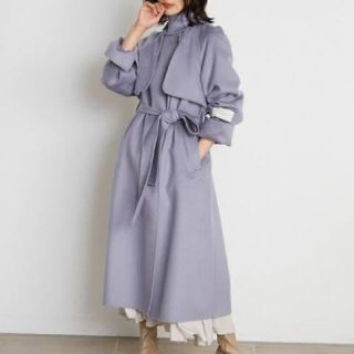 スナイデル(SNIDEL)の新品♡snidel2021AW♡ウロコカシミアスタンドカラーコート(ロングコート)