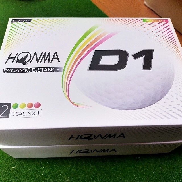 本間ゴルフ(ホンマゴルフ)の新品　2ダース　2020モデル　HONMA D1 ゴルフボール　ピンク スポーツ/アウトドアのゴルフ(その他)の商品写真