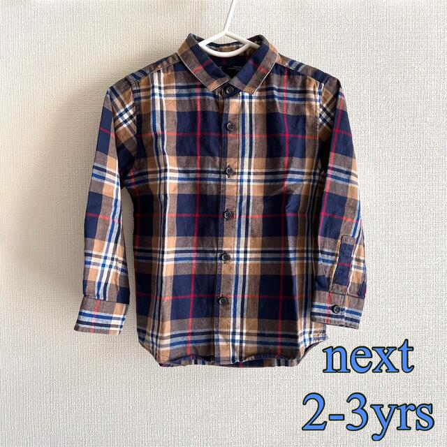 NEXT(ネクスト)のnext チェックシャツ 2-3yers キッズ/ベビー/マタニティのキッズ服男の子用(90cm~)(ブラウス)の商品写真