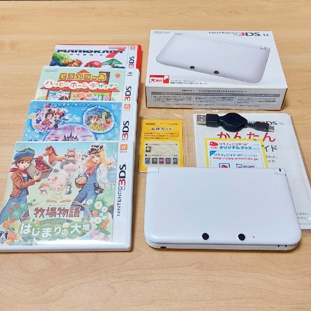 3DS LL本体　ソフト4本セット