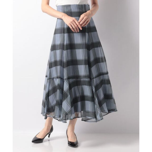 Rirandture(リランドチュール)のリランドチュール　チェックオーガンスカート　新品タグ付き レディースのスカート(ロングスカート)の商品写真
