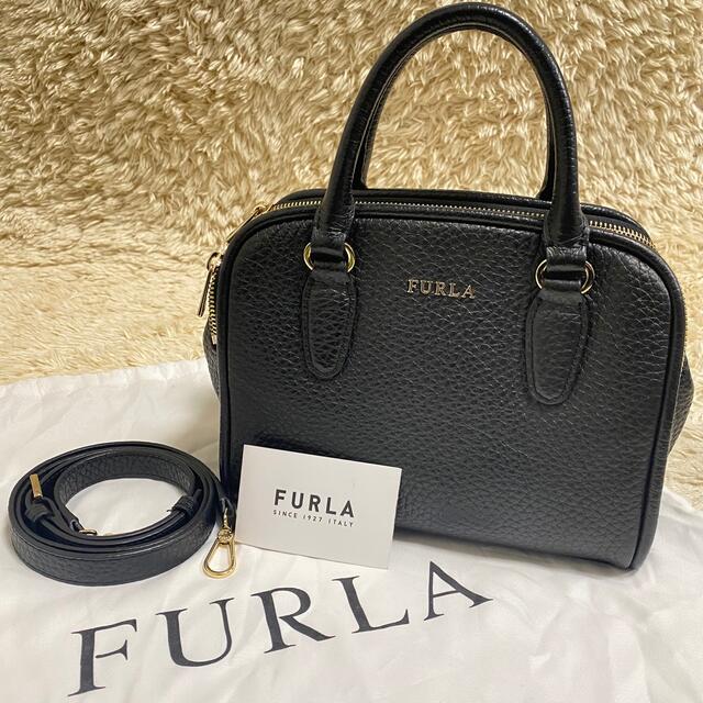 FURLA SIRI S ショルダーバッグ 2way レザー ブラック 『店舗