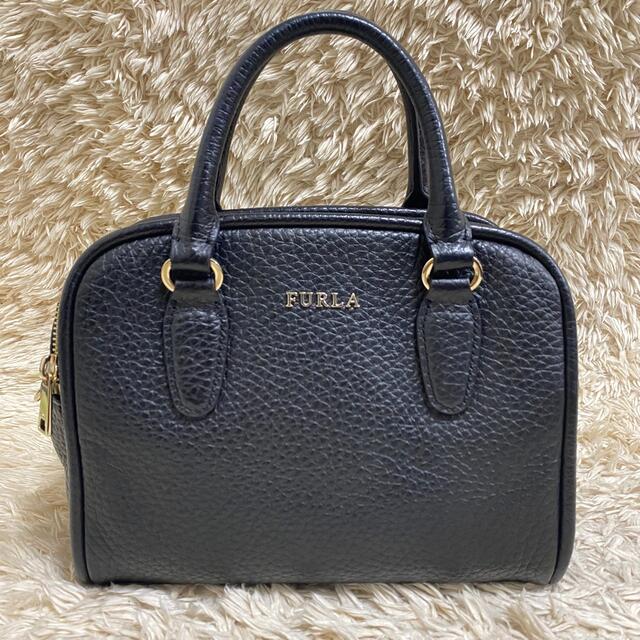 【極美品】FURLA SIRI S ショルダーバッグ 2way レザー ブラック