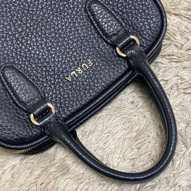 【極美品】FURLA SIRI S ショルダーバッグ 2way レザー ブラック