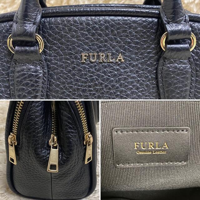 【極美品】FURLA SIRI S ショルダーバッグ 2way レザー ブラック