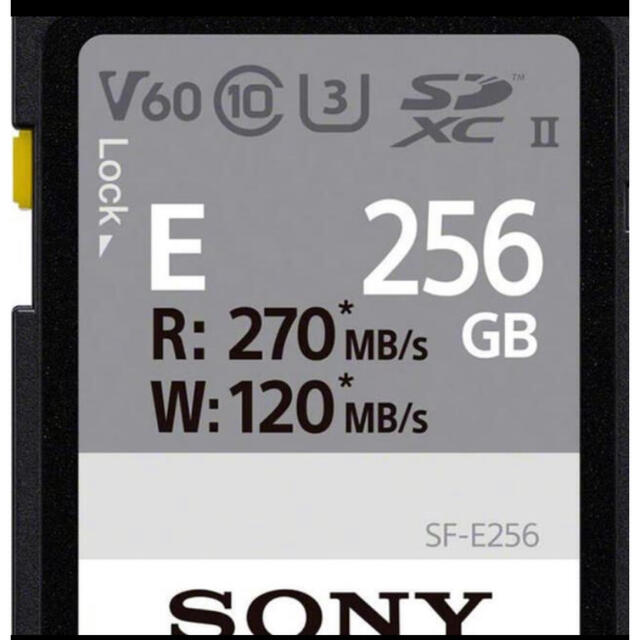 ■SONY(ソニー)　SF-E256 [256GB]270MBs書き込みスピード