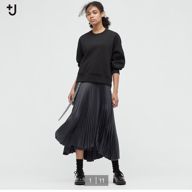 UNIQLO(ユニクロ)のユニクロ　プラスj  プリーツラップロングスカート　新品　58 レディースのスカート(ロングスカート)の商品写真